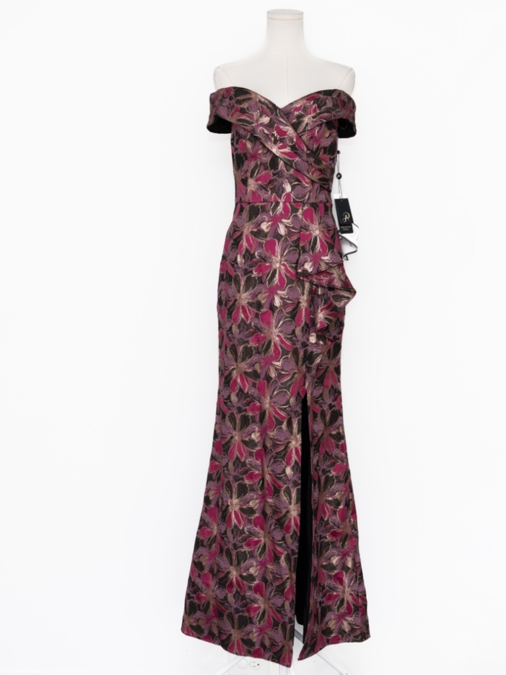 Adrianna Papell‎ - One Shoulder Jacquard Dress